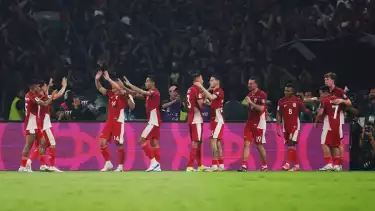Timnas Indonesia di laga kontra China