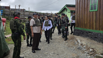 Menhan-Menkeu Kunjungi Prajurit TNI di Garis Terdepan Papua