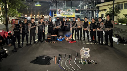 Polisi Tangkap Empat Remaja Diduga Hendak Tawuran di Menteng, Bawa Golok Hingga Celurit