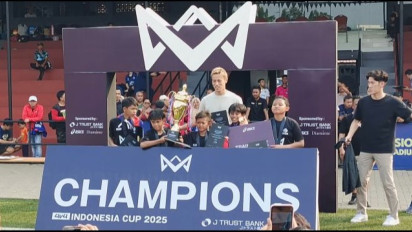 Ditonton Langsung Keisuke Honda, Peraih Juara Turnamen Sepak Bola Usia Muda 4v4 Indonesia Cup 2025 Resmi Dikirim ke Jepang