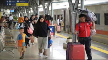 Hari ini, 43.817 Penumpang Kereta Kembali ke Jakarta Usai Libur Panjang Idul Adha