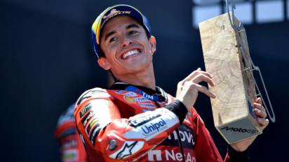 Marc Marquez Full Senyum, Perangkat Aerodimanis Baru Ducati Tunjukkan Dampak Positif pada Uji Coba di Sirkuit Aragon