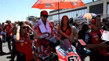 Francesco Bagnaia raih podium ketiga di MotoGP Aragon 2025