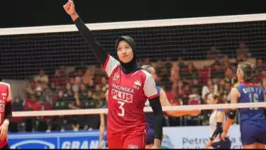 Megawati Hangestri di Timnas Voli Putri Indonesia