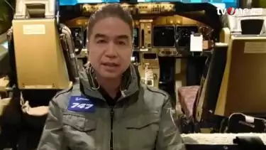 Pilot pesawat jemaah haji, Kapten Rudi van Pangemanan beri kesaksian kondisi bertemu UFO