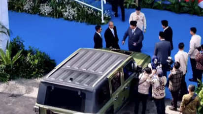 Prabowo Resmikan Mobil Taktis Listrik Besutan Pindad, Diberi Nama Pandu Berbasis Maung MV3
