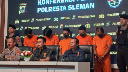 Lima Pelaku Penganiayaan Pelajar Hingga Tewas di Angkringan Gemawang Sleman Dibekuk Polisi