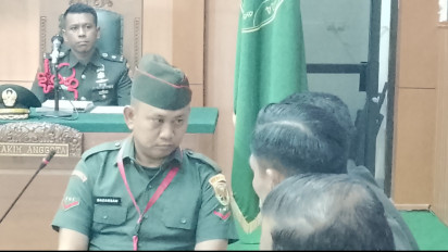 Terdakwa Kopka Basarsya Oknum TNI yang Tembak Tiga Polisi di Way Kanan Lampung Terancam Pidana Mati