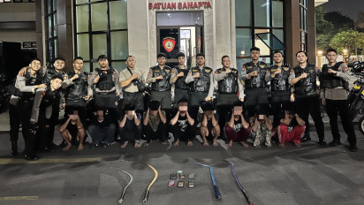 Sembilan Remaja Ditangkap Hendak Tawuran di Kemayoran, Terancam 10 Tahun Penjara, Ini Tampangnya