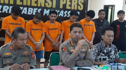 Polisi Bekuk Kawanan Geng Motor Tabrak dan Acungkan Parang ke Petugas