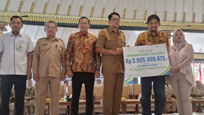 Klaim JHT Capai Rp 3,9 Miliar Bagi 989 Pekerja Kontrak PT MTG di Sleman yang Terdampak PHK