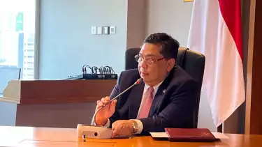 Ketua Komisi I DPR RI Utut Adianto di Gedung DPR, Jakarta Pusat, Senin (16/6/2025).