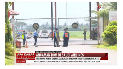 Ancaman Bom di pesawat Saudi Air Rute Jeddah-Jakarta, Mendarat Darurat di Bandara Kualanamu Medan