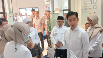 Wapres Gibran Tinjau Layanan Cek Kesehatan Gratis di Blitar
