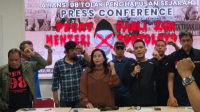 Aliansi 98 Kecam Ucapan Fadli Zon Soal Tak Ada Pemerkosaan di Tragedi 1998, Ancam Aksi Besar-besaran