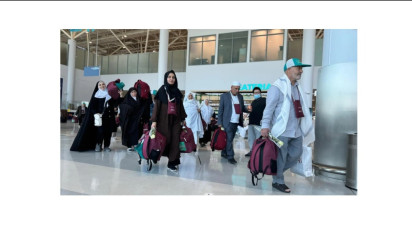 Kelompok Pertama Peziarah Iran Tiba di Bandara Arar untuk Keberangkatan Melalui Penyeberangan Perbatasan Jadidat Arar