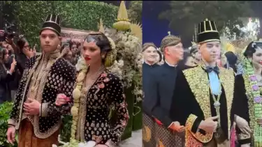 Acara ngunduh mantu pernikahan Al Ghazali dan Alyssa Daguise