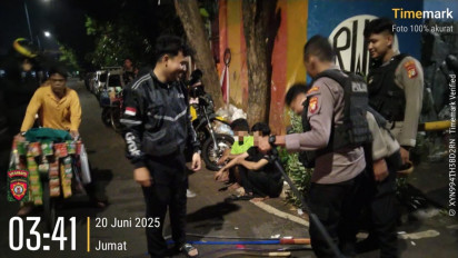 Hendak Tawuran Tiga Pemuda di Jakarta Pusat Diringkus Polisi