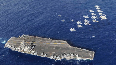 Konflik Timur Tengah, Kapal Induk AS Bawa Jet Tempur F-35 USS Nimitz Matikan Sinyal di Perairan Indonesia, Diduga Menuju Teluk Persia