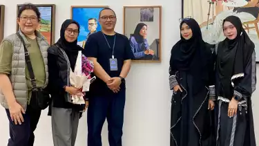 Pameran Art Jog 2025 menampilkan karya Zulfa Faiz seorang ibu rumah tangga.