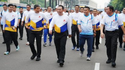 Jelang HUT Bhayangkara ke-79, Kapolri Hadiri CFD, Sapa dan Berbaur dengan Masyarakat
