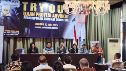 Ratusan Calon Lawyer Ikuti Try Out Ujian Profesi Peradi Jakarta Barat