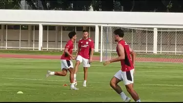 Latihan Timnas Indonesia U-23