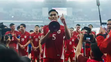 Rizky Ridho bersama Pemain Timnas Indonesia