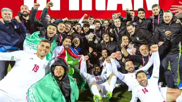 Tim nasional Iran yang sudah dipastikan lolos langsung ke Piala Dunia 2026