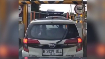 Pengemudi Calya Putih yang Terobos Gerbang Tol Cisalak Ternyata Sempat Kebut-kebutan dan Serempet Mobil Lain