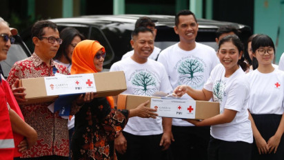 Kerja Sama Palang Merah dan Hotel Bintang 5 di Yogyakarta Gelontorkan Bantuan 7.400 USD untuk Dua Sekolah Dasar di Lereng Merapi