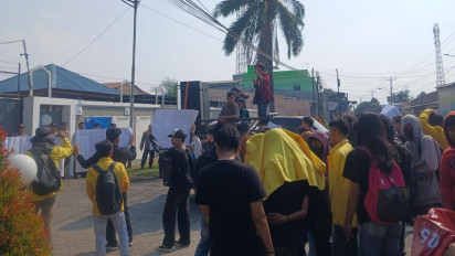 Aliansi Mahasiswa Kota Medan Geruduk  Kanwil Ditjenpas Sumut, Ini Tuntutannya