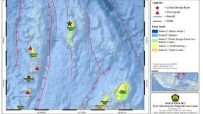 BMKG: Gempa 5,1 di Sulut Dipicu Patahan Aubduksi Karakelong