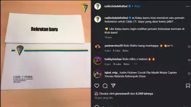 Tangkapan Layar Instagram Cadiz FC