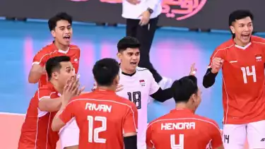 Skuad Timnas Voli Indonesia di AVC Nation Cup 2025