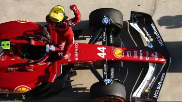 Lewis Hamilton saat GP China