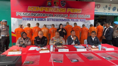 Polda Riau Bongkar Sindikat Judi Online Higgs Domino, Raup Omzet Mencapai Rp3,6 Miliar