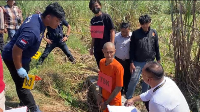 Rekonstruksi Pembunuhan Keji Terhadap Mantan Istri di Brebes Dikawal Ketat Polisi Bersenjata