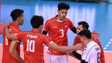 Skuad Timnas Voli Indonesia di AVC Nation Cup 2025