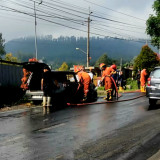Diduga Korsleting, Sebuah Minibus Ludes Terbakar Jalan Salatiga-Getasan Kab.Semarang