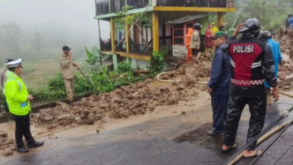 Hindari Longsor di Cilawu Garut, Arus Lalu Lintas Dialihkan ke Jalur Ini