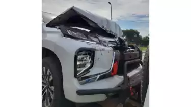 Kecelakaan beruntun terjadi di Jalan Tol HK KM 67 A arah Semper menuju Tanjung Priok pada Senin pagi (30/6/2025)  pukul 09.00 WIB.