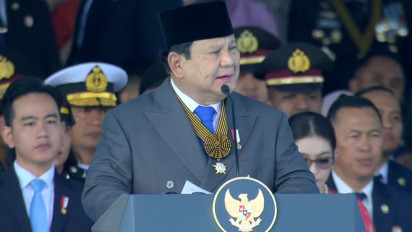 Di HUT Bhayangkara, Prabowo: Polri Jangan Mau Dirusak Siapapun