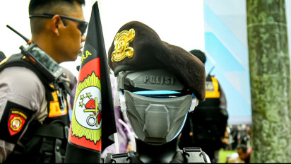 Berita Foto: Polri Tampilkan Teknologi Robotik di Puncak Hari Bhayangkara ke-79 di Monas