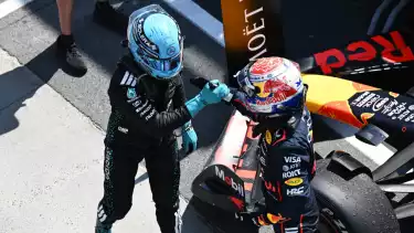 George Russell dan Max Verstappen