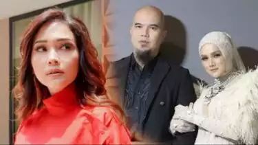 Maia Estianty bersama Ahmad Dhani dan Mulan Jameela