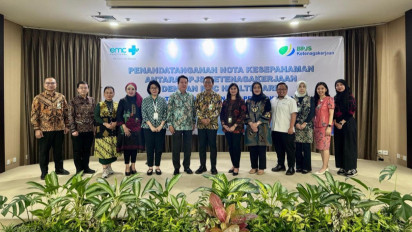 Tingkatkan Perluasan Layanan Kecelakaan Kerja, BPJS Ketenagakerjaan dan EMC Healthcare Tandatangani Nota Kesepahaman