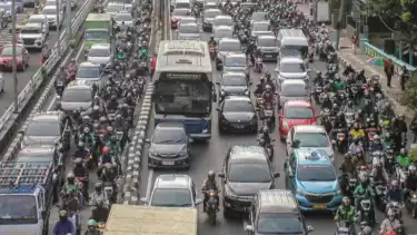 Ilustrasi macet Jakarta.