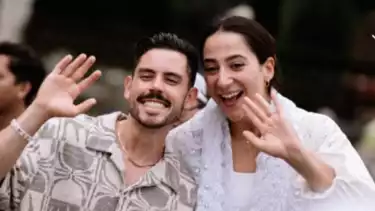 Giovanna Milana dan suaminya hadir di nikahan Megawati Hangestri