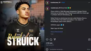 Rafael Struick Gabung Dewa United